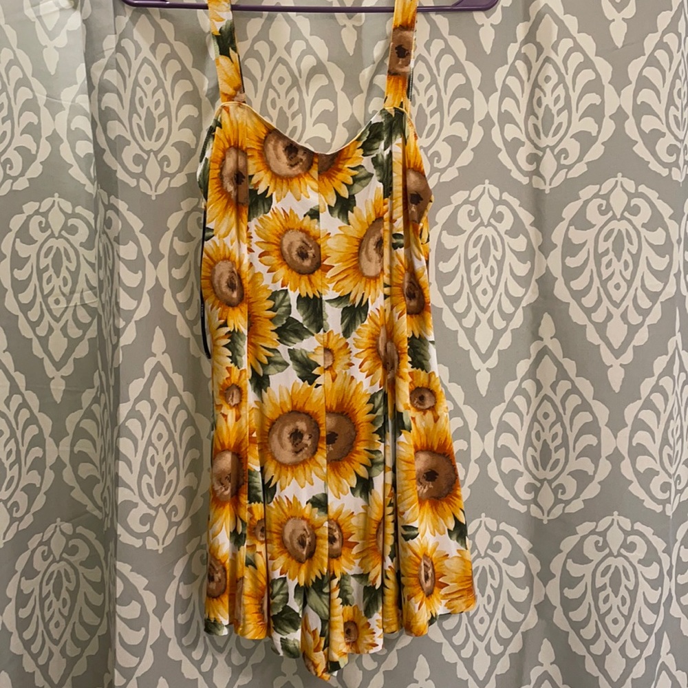 Forever 21 sunflower romper